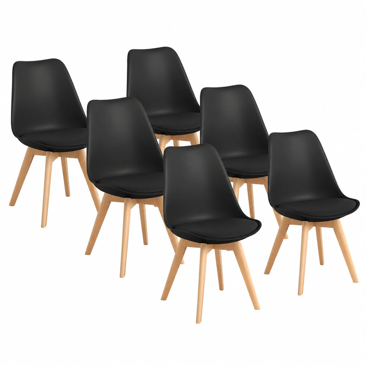 Chaise, coloris noir, pour la salle à manger ou la cuisine