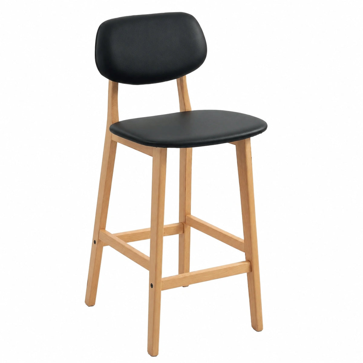 Tabouret, rembourré, coloris noir, pour la cuisine ou l’espace repas