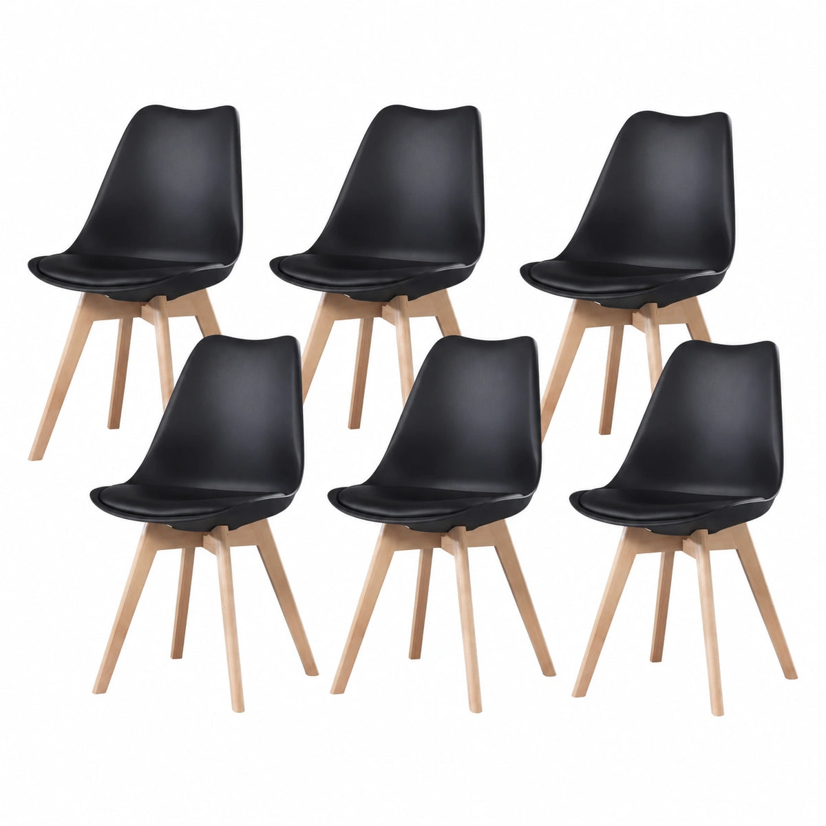 Chaise, coloris noir, pour la salle à manger ou la cuisine