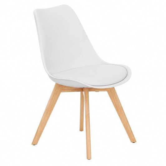 Chaise, coloris blanc, pour la salle à manger ou la cuisine