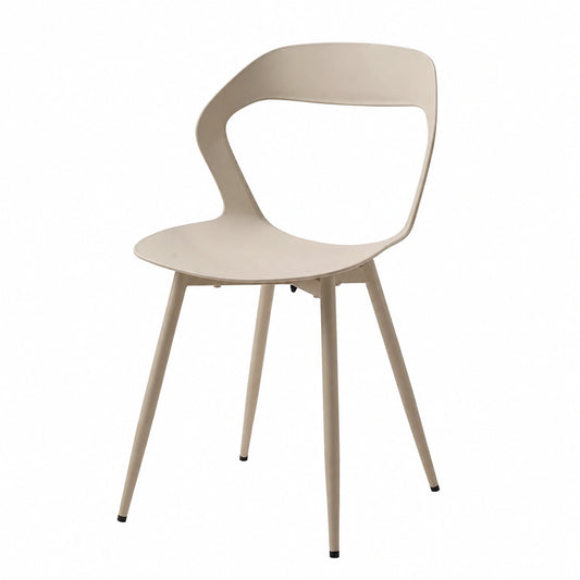 Bureau, en métal, coloris beige, pour l’espace de travail