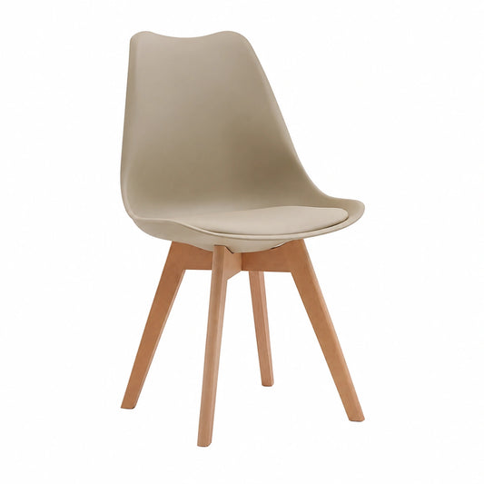 Chaise, rembourré, coloris marron, pour la salle à manger ou la cuisine