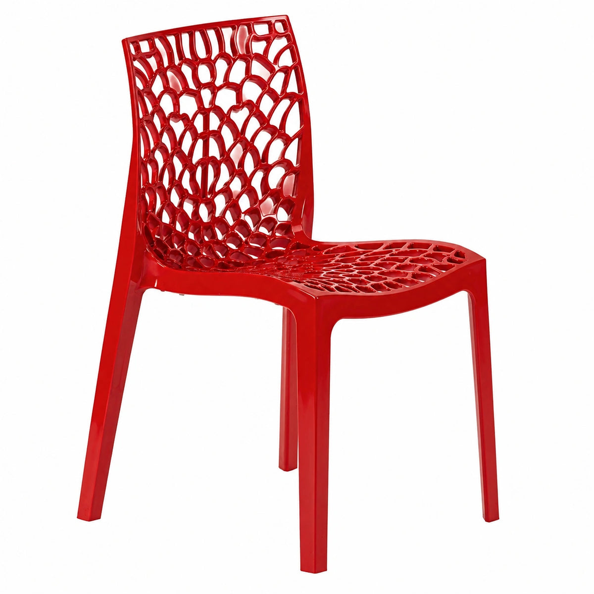Chaise, coloris rouge, pour la salle à manger ou la cuisine