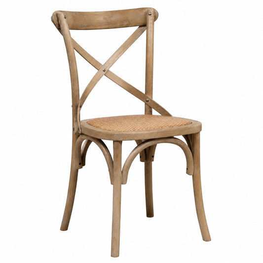 Chaise, en résine tressée, 86 x 42 x 46 cm, pour la salle à manger ou la cuisine