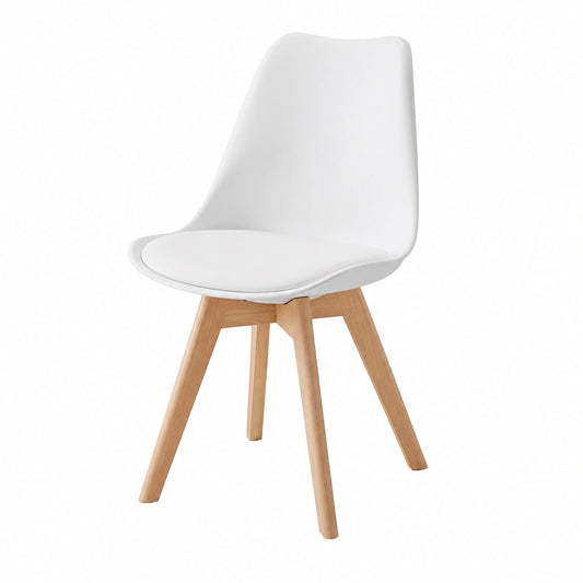 Chaise, coloris blanc, pour la salle à manger ou la cuisine