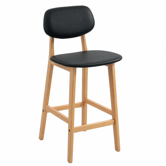 Tabouret, rembourré, coloris noir, pour la cuisine ou l’espace repas