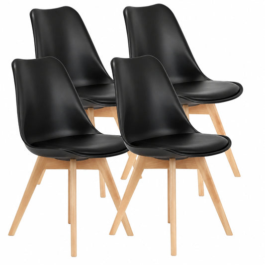 Chaise, coloris noir, pour la salle à manger ou la cuisine