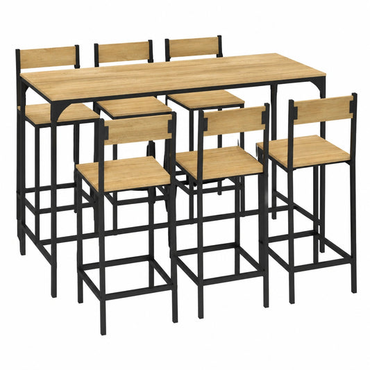 Table, avec 6 chaises, pour les espaces de vie